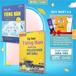 Thumbnail Sách Combo Tự Học Tiếng Hàn Cho Người Mới Bắt Đầu Và Tập Viết Tiếng Hàn MCBooks 1