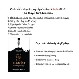 Thumbnail Sách- Tuyệt chiêu nói trước đám đông, Chuẩn bị bài nói chuyện, Nghệ thuật hùng biện, Nghệ thuật nói trước công chúng 3