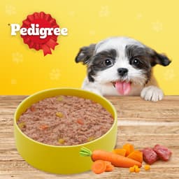 Thumbnail Thức Ăn Cho Chó Con Dạng Sốt PEDIGREE NutriDefence - Vị Bò, Trứng và Rau (80g, 12 Gói) 2