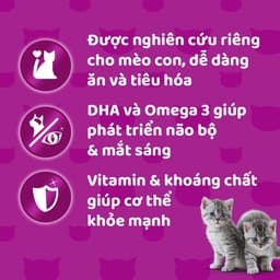 Thumbnail Thức ăn cho mèo con dạng sốt WHISKAS - gói 80g, 12 gói 2