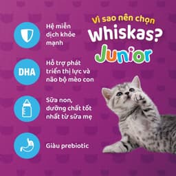 Thumbnail Hạt Khô Cho Mèo Con WHISKAS Junior, 450g. 1