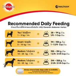 Thumbnail Thức Ăn Dạng Hạt Khô Cho Chó Lớn PEDIGREE Vị Bò Và Rau Củ, 500g 4