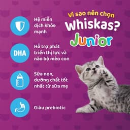 Thumbnail Thức ăn cho mèo con WHISKAS dạng hạt vị cá biển, 1,1 kg. 2