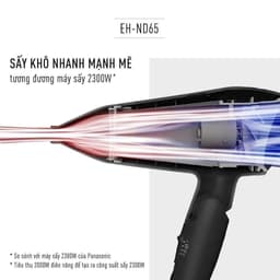 Thumbnail Máy sấy tóc Panasonic EH-ND65-K645 – Công suất 2300W – Sấy nóng lạnh – Đầu sấy 11mm 2
