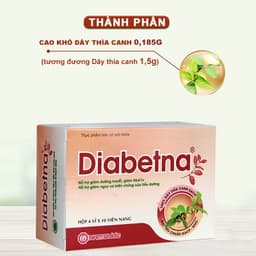 Thumbnail Viên uống dây thìa canh Diabetna Ích Nhân dành cho người tiểu đường - giúp làm giảm đường huyết biến chứng hộp 120V 4