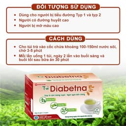 Thumbnail Trà Diabetna cho người tiểu đường - hỗ trợ hạ đường huyết và mỡ máu hộp 25 gói TDI 4