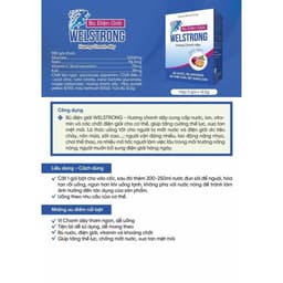 Thumbnail Bù Điện Giải Welstrong Ích Nhân Giúp Bổ Sung Ion, Nước Và Khoáng Giảm Mệt Mỏi Hộp 5 Gói 3