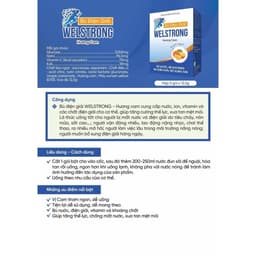 Thumbnail Bù Điện Giải Welstrong Ích Nhân Giúp Bổ Sung Ion, Nước Và Khoáng Giảm Mệt Mỏi Hộp 5 Gói 4