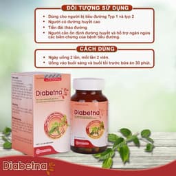 Thumbnail Combo 3 hộp viên uống dây thìa canh Diabetna Ích Nhân giúp ổn định đường huyết, tăng cường sức khoẻ 40 viên/hộp 3