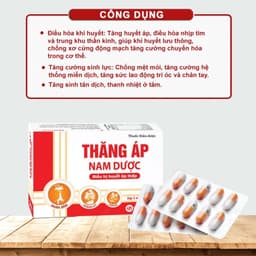 Thumbnail Viên uống Thăng Áp Nam Dược, thành phần thảo dược giúp điều hòa nhịp tim, tăng huyết áp, giảm mệt mỏi hộp 30 viên TA3 4