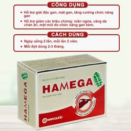 Thumbnail Viên uống HAMEGA  Hỗ Trợ Giải Độc Gan, Mát Gan, Giải Rượu Và Tăng Cường Chức Năng Gan - Hộp 40 viên 4