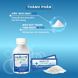 Thumbnail Viên Muối Ích Nhân Sát Khuẩn Mũi Họng An Toàn Tiện Lợi - Lọ 50 Viên MYT 4