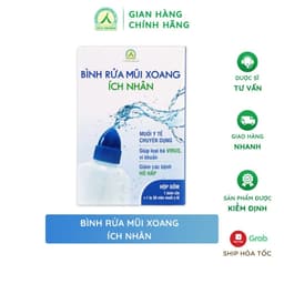 Thumbnail Bộ bình vệ sinh mũi họng Ích Nhân - Bình và 1 lọ muối y tế 30 viên BBR 2