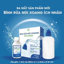Thumbnail Bộ bình vệ sinh mũi họng Ích Nhân - Bình và 1 lọ muối y tế 30 viên BBR 3