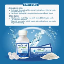 Thumbnail Combo 3 Lọ Viên Muối Ích Nhân Hỗ Trợ Làm Sạch Mũi Họng, Đường Hô Hấp Lọ 50 Viên 4