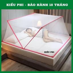 Thumbnail Màn mùng chụp tự bung xếp thông minh chống muỗi cao cấp gấp gọn đủ size 1m 1m2 1m4 1m6 1m8 Kiều Phi 2
