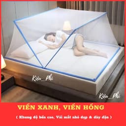 Thumbnail Màn Mùng chụp tự bung xếp thông minh gấp gọn tiện dụng ngủ chống muỗi người lớn Kiều Phi khung xếp 3