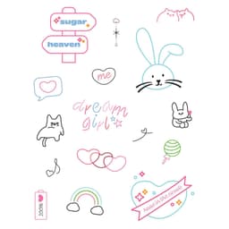 Thumbnail Set 2 Trendy Tatoo Stickers SUGARPLUM 3