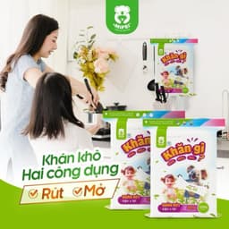 Thumbnail KHĂN VẢI KHÔ ĐA NĂNG DÀNH CHO MẸ VÀ BÉ MIPBI 900g / 1000g 2