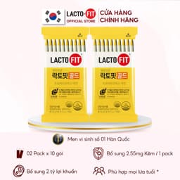 Thumbnail 20 Gói Men Vi Sinh LACTO-FIT GOLD Bổ Sung Lợi Khuẩn Cải Thiện Đường Ruột Khỏe Mạnh (20 gói x 2g) 1
