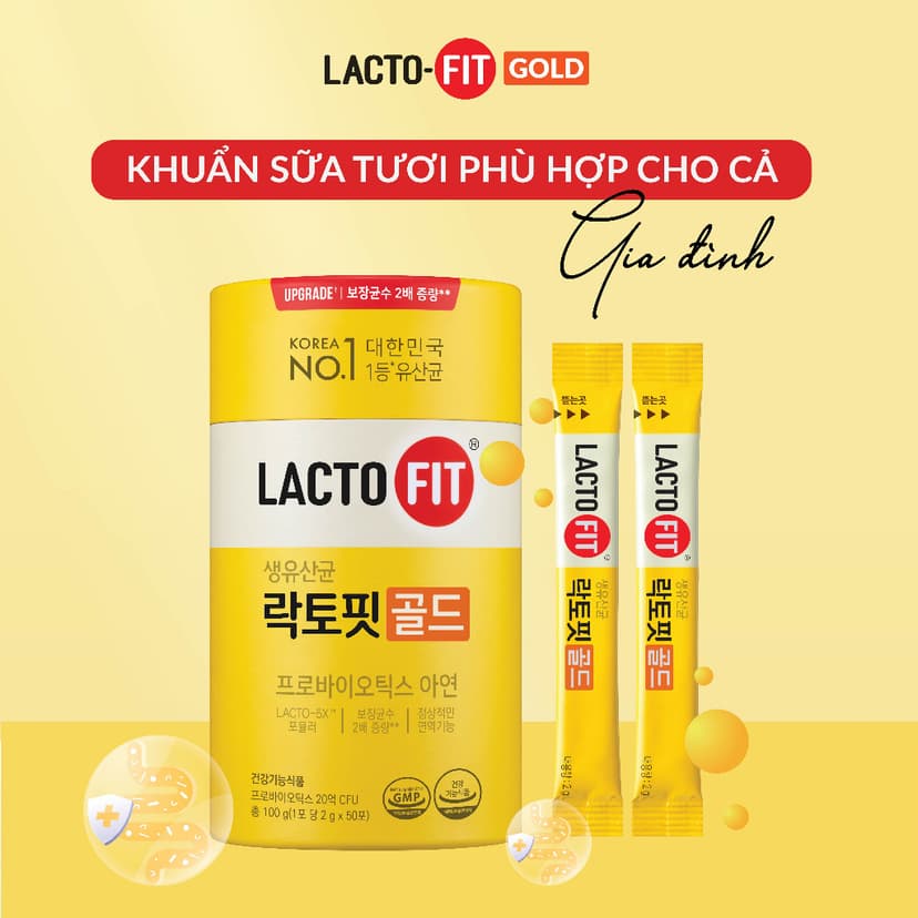 Ảnh 30 Gói Men Vi Sinh LACTO-FIT GOLD Bổ Sung Lợi Khuẩn Cải Thiện Đường Ruột Khỏe Mạnh (30 gói x 2g) 3