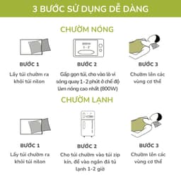 Thumbnail Gối Chườm Nóng Thảo Dược Giúp Thư Giãn, Giảm Đau Bụng Kinh Hapaku - Làm Nóng Bằng Lò Vi Sóng 4