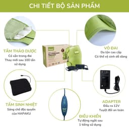 Thumbnail Bộ 2 Đai Chườm Khớp Gối Làm Nóng Bằng Điện Hapaku 4