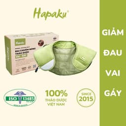 Thumbnail Tấm Thảo Dược Thay Thế Cho Đai Chườm Vai Gáy Cổ HAPAKU Làm Nóng Bằng Điện, Giảm Đau Mỏi Vai Thư Giãn 3
