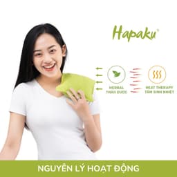 Thumbnail Gối Thảo Dược Chườm Nóng Hapaku, Chườm Cổ Vai Gáy, Giảm Đau Bụng Kinh - Size Vừa 2