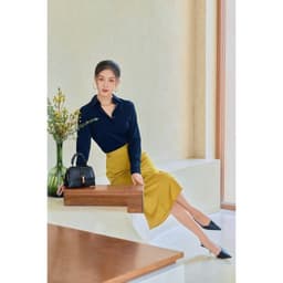 Thumbnail Áo Sơ Mi Lụa Nữ Công Sở GILLEE Chất Liệu Cao Cấp Tone Màu Sáng Da YAS249 3