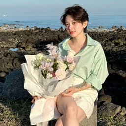 Thumbnail Áo sơ mi nữ pastel GILLEE sơ mi dáng oversized, sơ mi form rộng vải kate Mỹ tone màu pastel chống nhăn, thấm hút FAS293 1