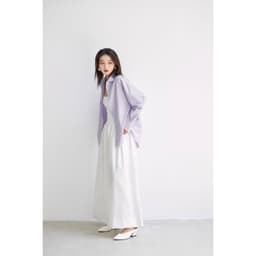 Thumbnail Áo sơ mi kẻ sọc nữ GILLEE dáng oversized, sơ mi form rộng vải kate Mỹ chống nhăn, thấm hút tốt FAS298 3