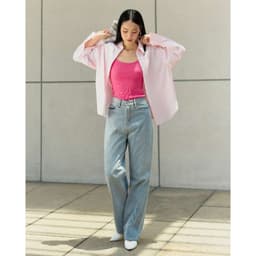 Thumbnail Áo ba lỗ nữ GILLEE dáng dài cổ trễ chất thun gân co giãn mềm mịn, kiểu dáng trẻ trung, năng động FAT066 3