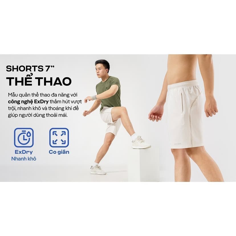 Ảnh Quần Shorts thể thao 7 inch đa năng thoáng khí Exdry Coolmate 2