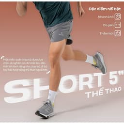 Thumbnail Quần Shorts Nam thể thao chạy bộ 5" 7799 thoáng mát Coolmate 1