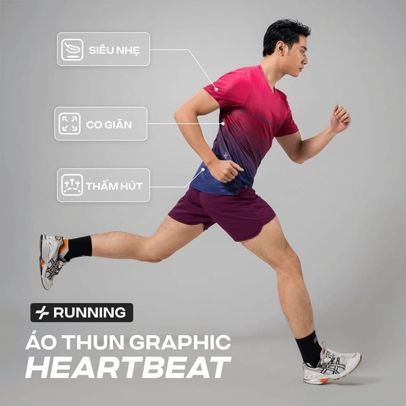 Ảnh Combo 2 áo thun thể thao chạy bộ graphic siêu nhẹ thấm hút đa dạng màu Coolmate 4