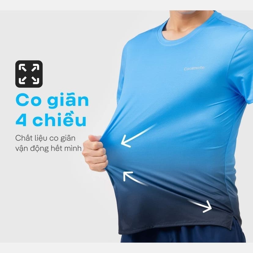 Ảnh Combo 2 áo thun thể thao chạy bộ graphic siêu nhẹ thấm hút đa dạng màu Coolmate 3