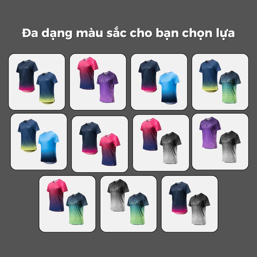 Ảnh Combo 2 áo thun thể thao chạy bộ graphic siêu nhẹ thấm hút đa dạng màu Coolmate 1