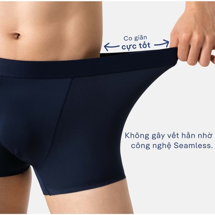 Ảnh Combo 03 Quần lót nam Trunk Excool Microfiber Seamless (Không đường may) Coolmate 4