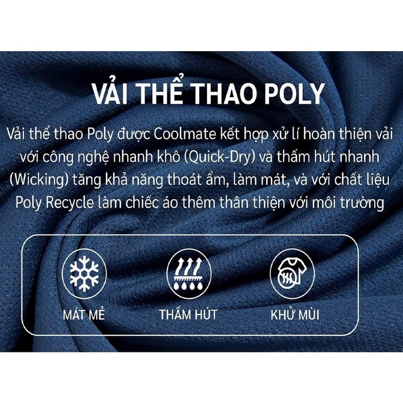 Ảnh Áo thể thao nam Coolmate Basics thấm hút nhanh khô 1