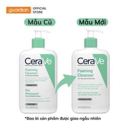 Thumbnail Sữa Rửa Mặt Tạo Bọt Cerave Foaming Cleanser Sạch Sâu Cho Da Thường Đến Da Dầu 473Ml 3