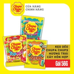 Thumbnail Kẹo dẻo Chupa Chups (Gói 56g/90g/160g) hương trái cây hỗn hợp, hương cola mang đến vị ngọt, vị chua và đa dạng hình dáng 1