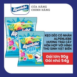 Thumbnail COMBO Kẹo dẻo có nhân Alpenliebe hương trái cây hỗn hợp Biển Xanh Long Lanh, Ong Óng Ánh và Tim Đào Ngọt Ngào 4