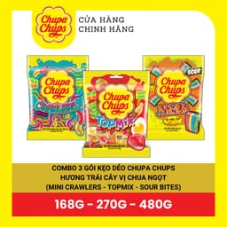 Thumbnail COMBO Kẹo dẻo Chupa Chups hương trái cây hỗn hợp, hương cola mang đến vị ngọt, vị chua và đa dạng hình dáng 4