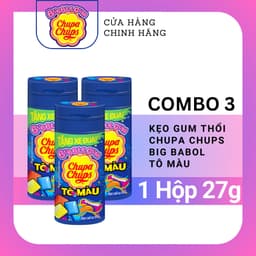 Thumbnail Kẹo cao su thổi Chupa Chups Bubblegum Tô Màu lưỡi (Vỉ 12 Hộp) 2