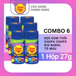 Thumbnail Kẹo cao su thổi Chupa Chups Bubblegum Tô Màu lưỡi (Vỉ 12 Hộp) 3