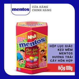 Thumbnail Hộp Lục Giác Kẹo Tết - Kẹo Alpenliebe, Mentos, Golia Hương sữa caramen, trái cây hỗn hợp, hương chanh gừng 3