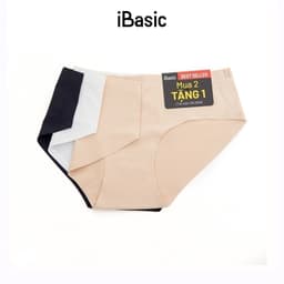 Thumbnail Pack 3 combo quần lót nữ su lưng vừa không đường may không lộ viền iBasic PA3V188 và Pack 3 V199 3 màu da 3