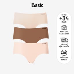 Thumbnail Pack 3 combo quần lót nữ su lưng vừa không đường may không lộ viền iBasic PA3V188 và Pack 3 V199 3 màu da 2