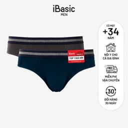 Thumbnail Pack 2 combo quần lót nam iBasic brief thun lạnh thoáng mát PA2PANM111 1